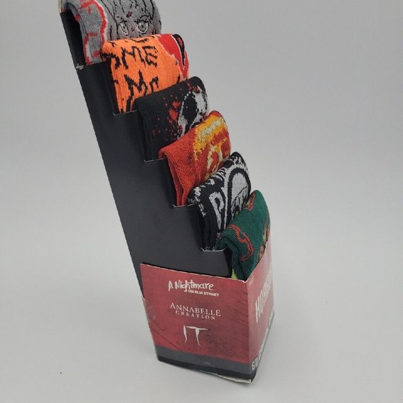 Horror Movie Sock 6 pack (8-12) - Picture 3 of 5